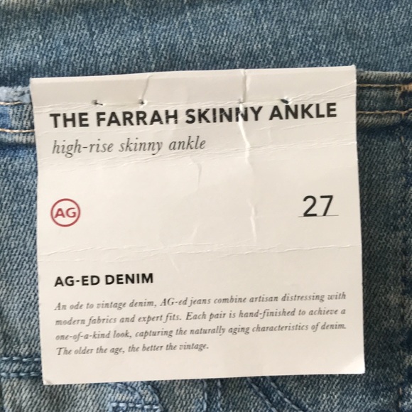 AG Farrah Skinny Ankle High Rise 18 years Cruising - Picture 11 of 16